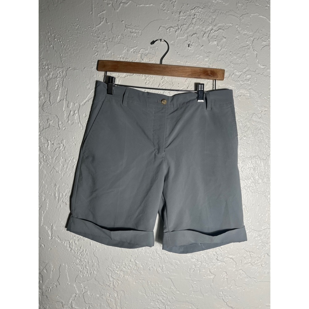 J.Lindeberg Womens Grey Golf Shorts Stretch Cuffed Size 28